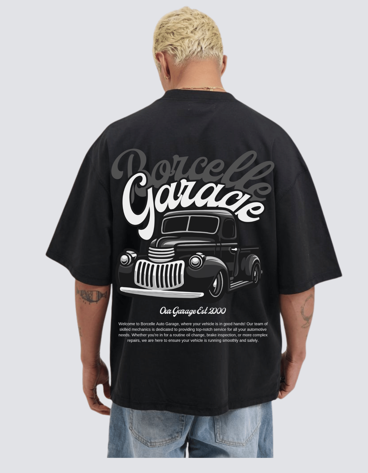BORCELLE GARAGE OVERSIZED T-SHIRT FOR MEN
