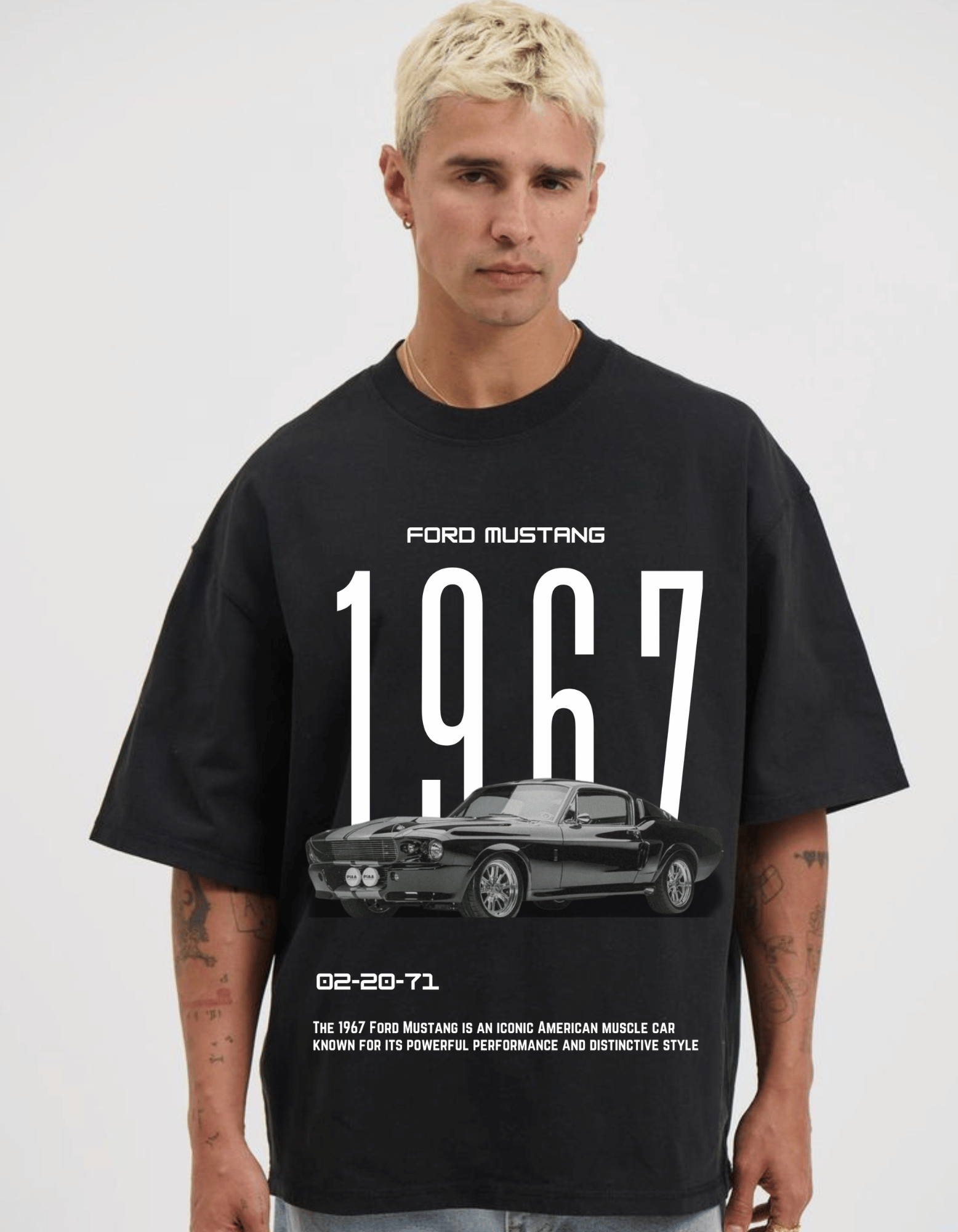 1967 MUSTANG1967 OVERSIZED T-SHIRT FOR MEN