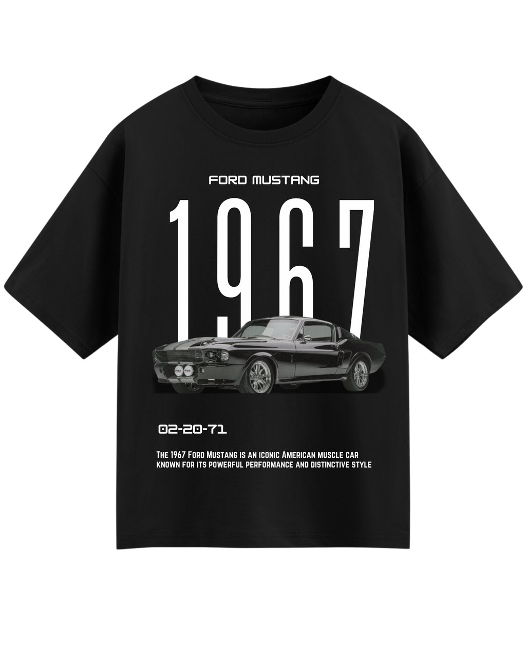 Black Oversized T-shirt Front Design