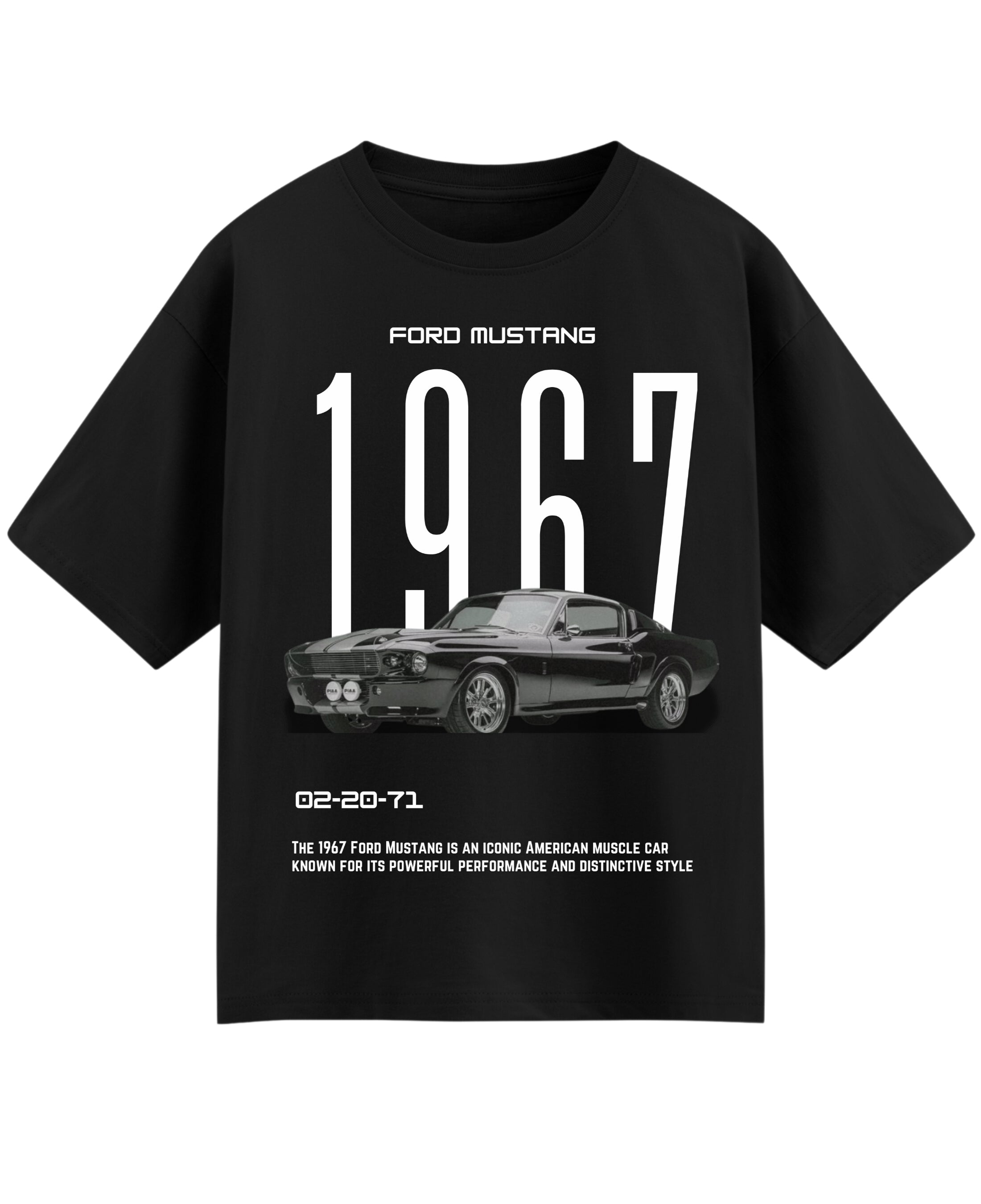 Black Oversized T-shirt Front Design