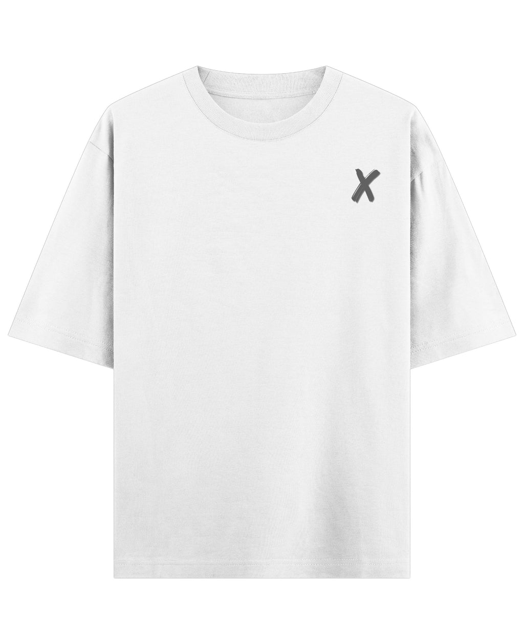 White Oversized T-shirt Front Design