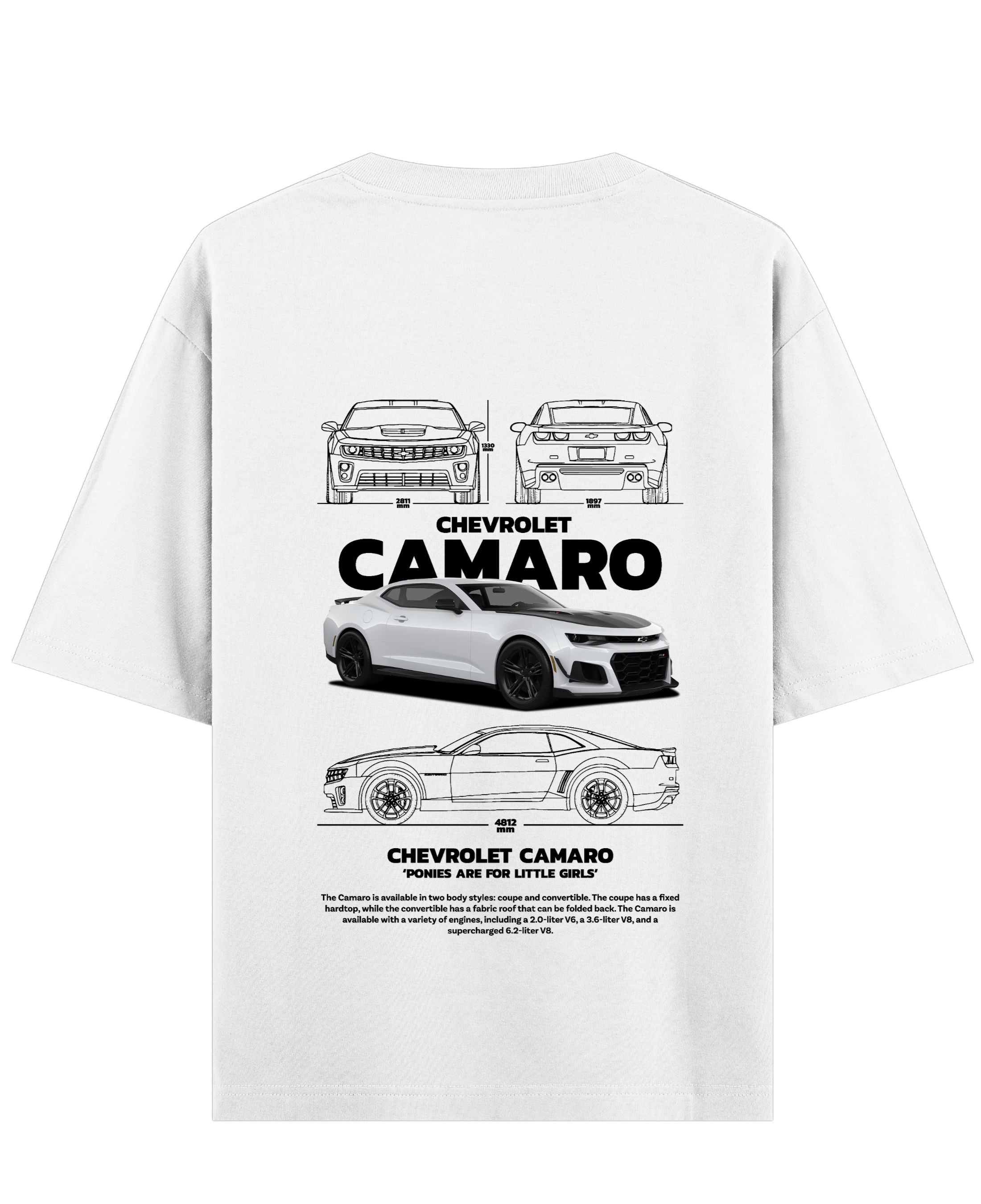 White Oversized T-shirt Back Design