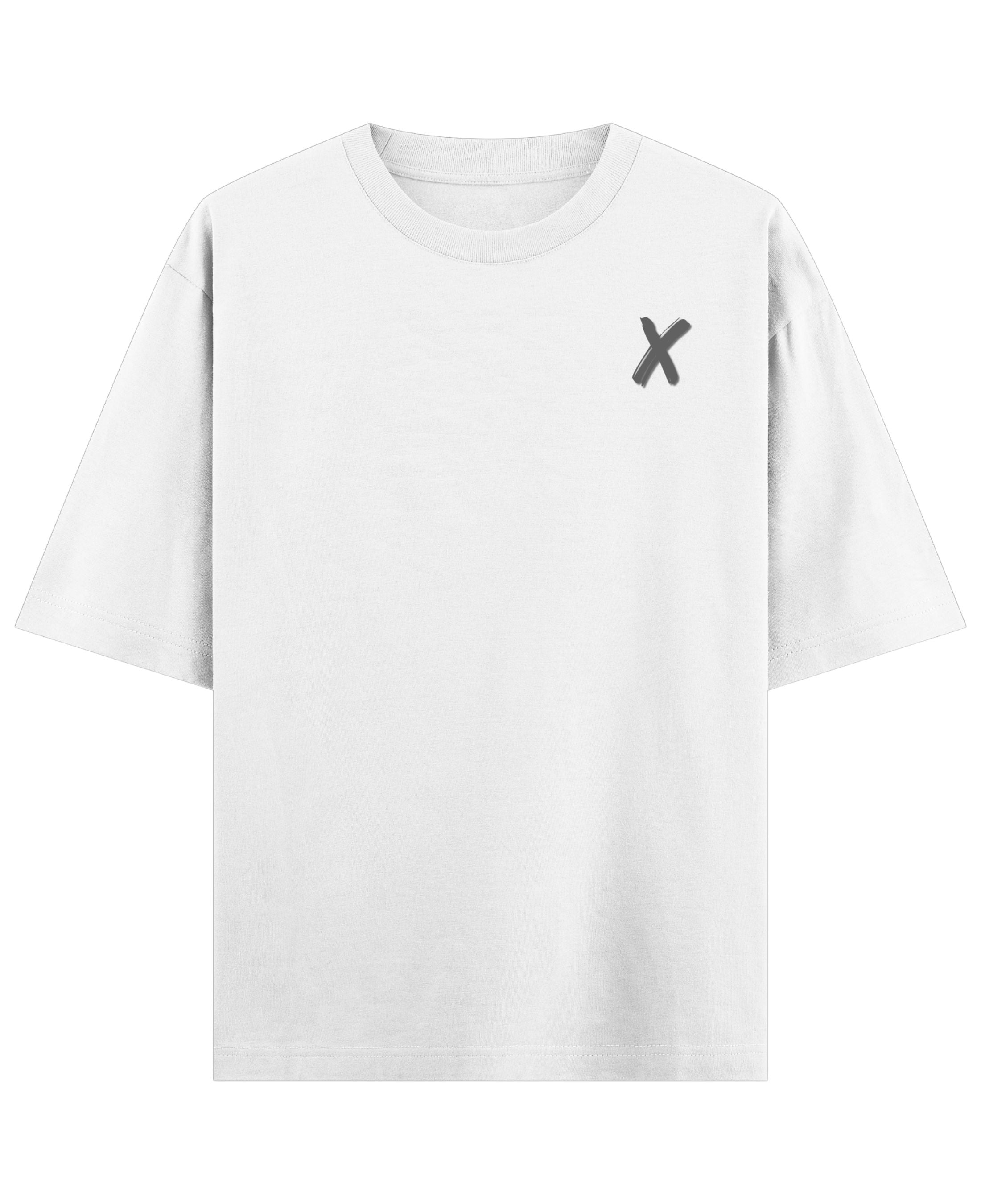 White Oversized T-shirt Front Design