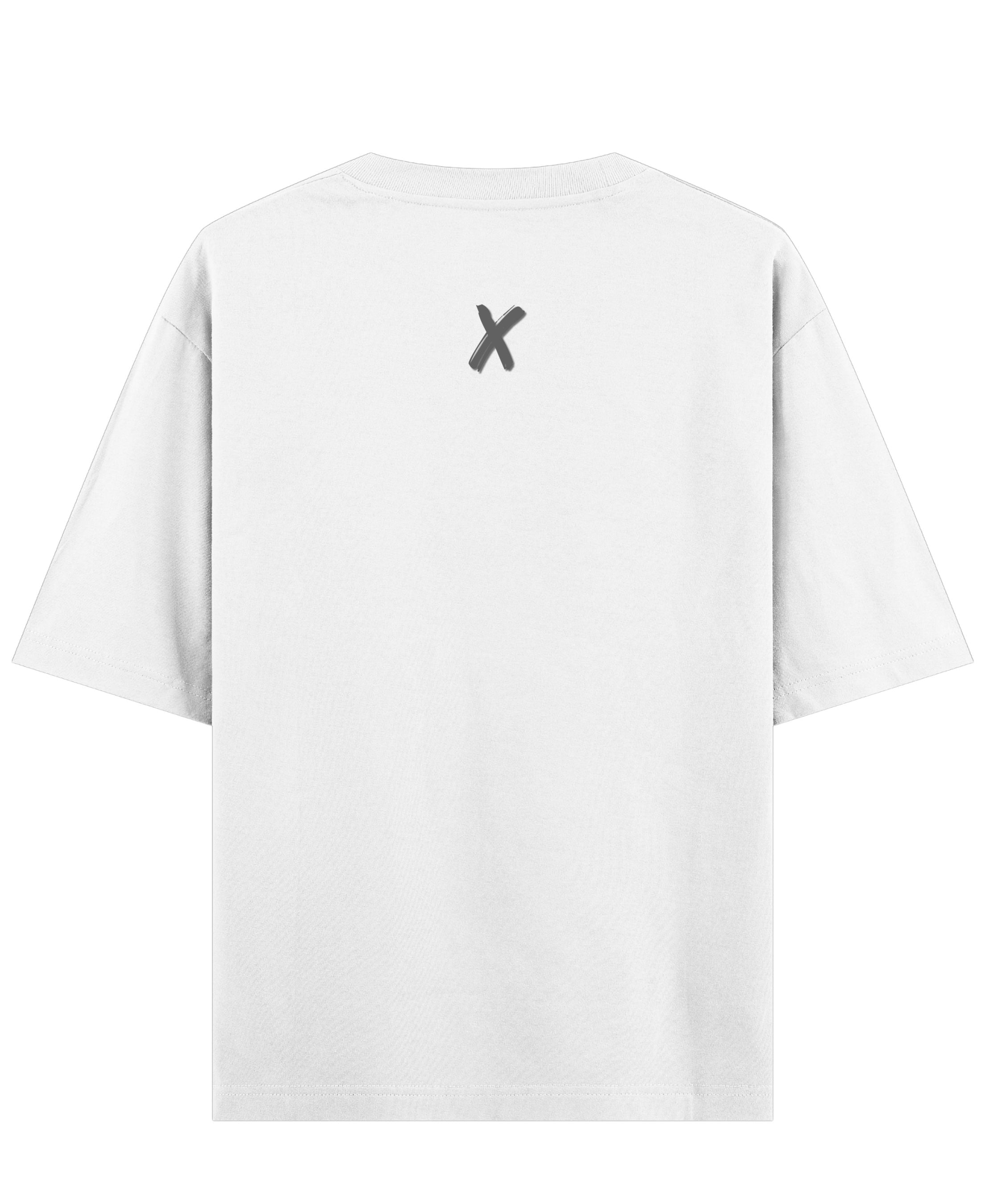 White Oversized T-shirt Back Design