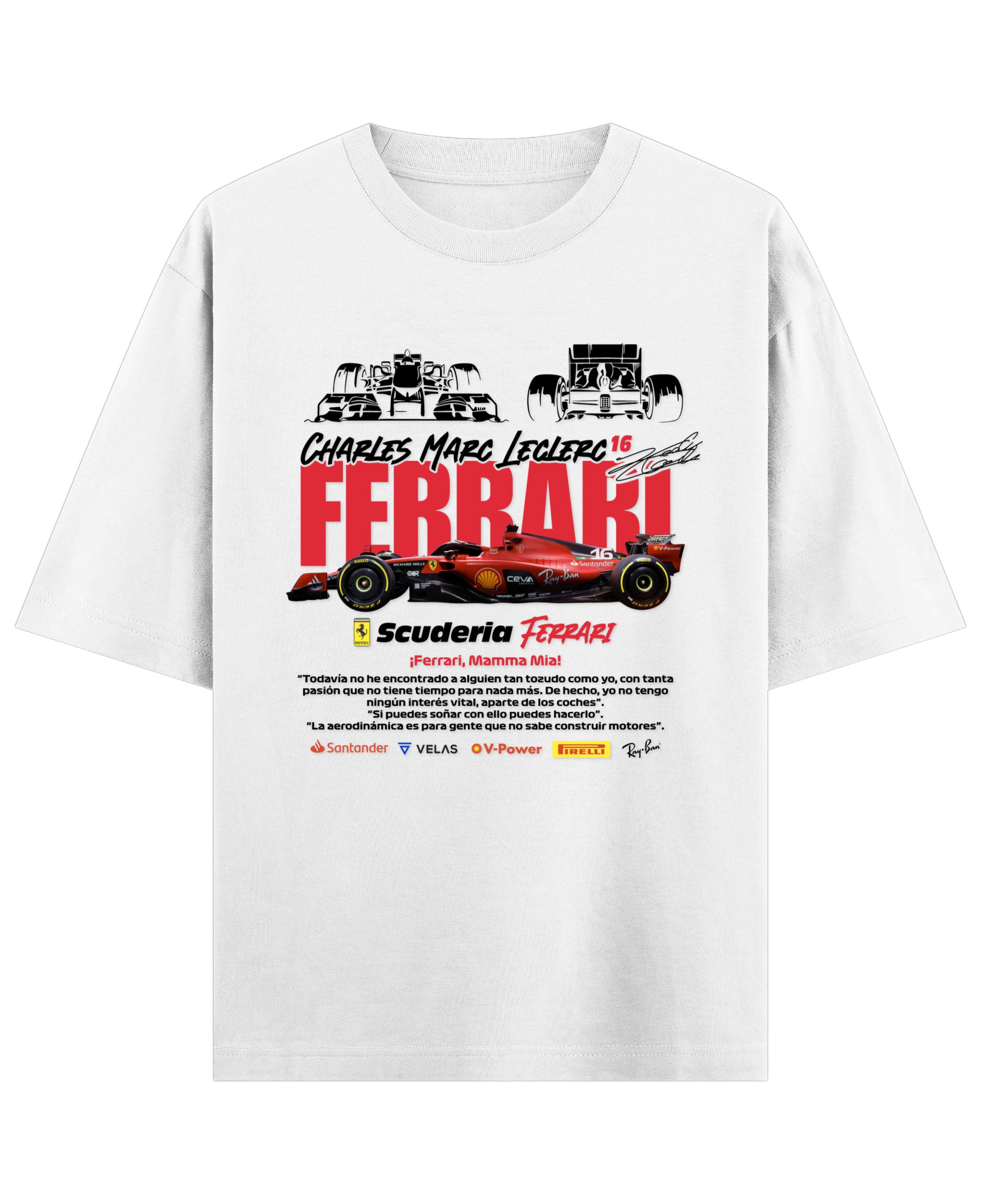 White Oversized T-shirt Front Design