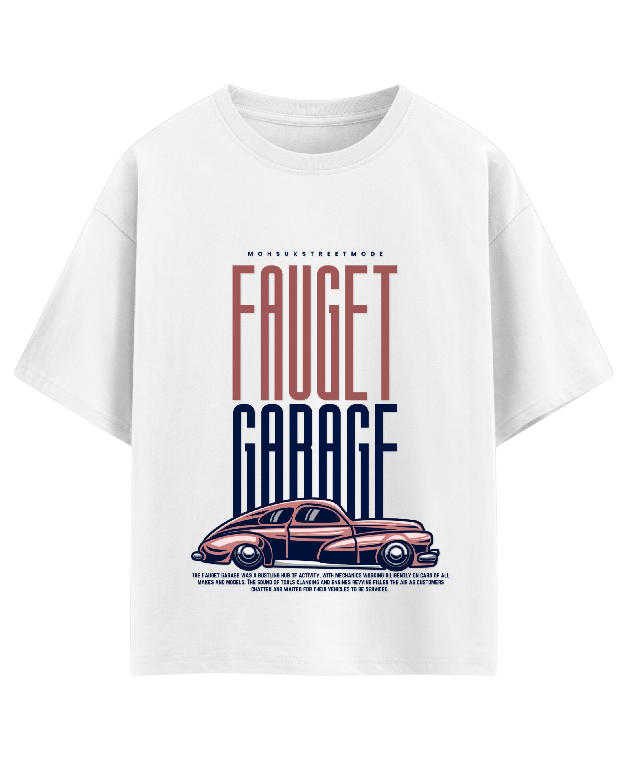 White Oversized T-shirt Front Design