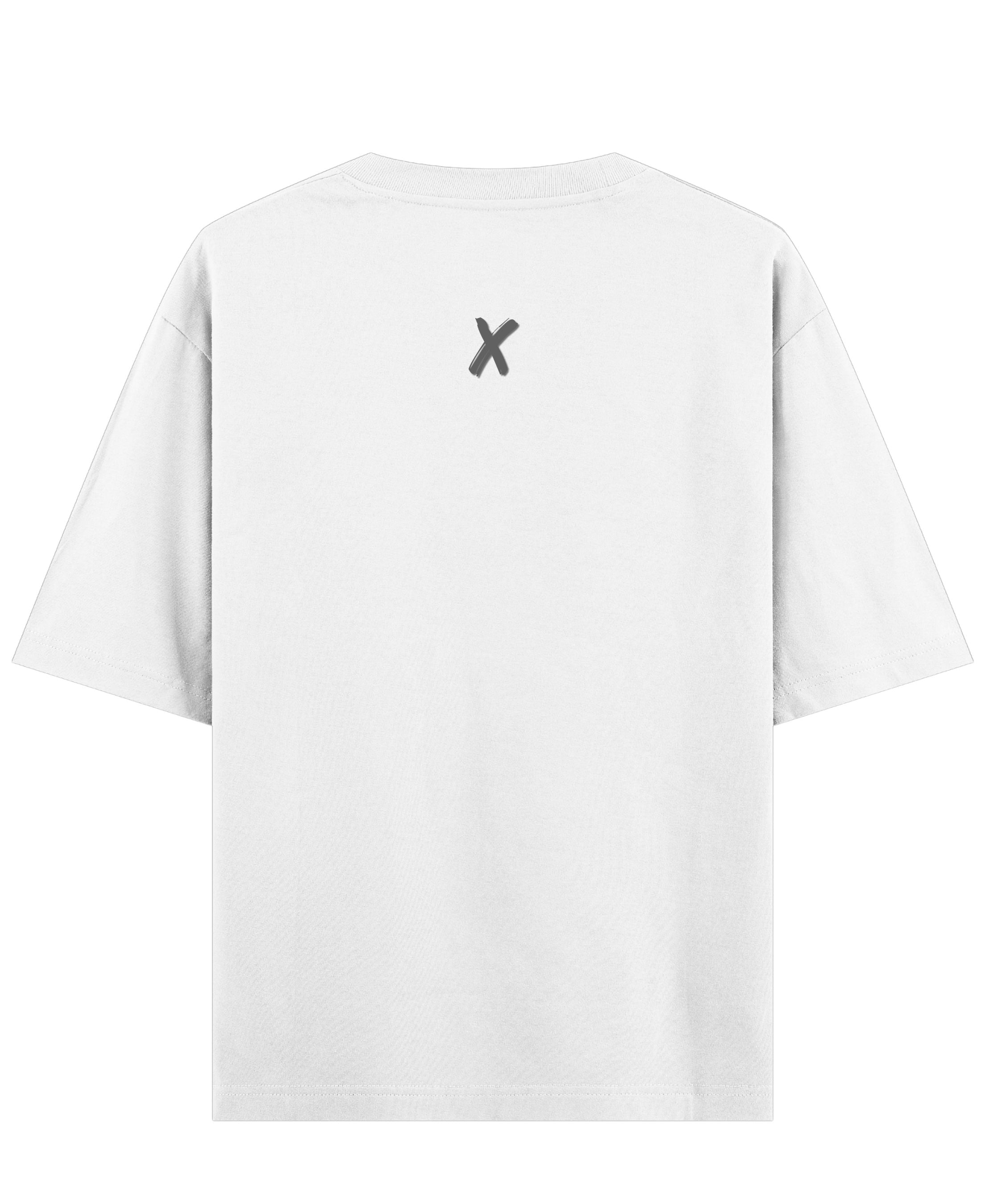 White Oversized T-shirt Back Design