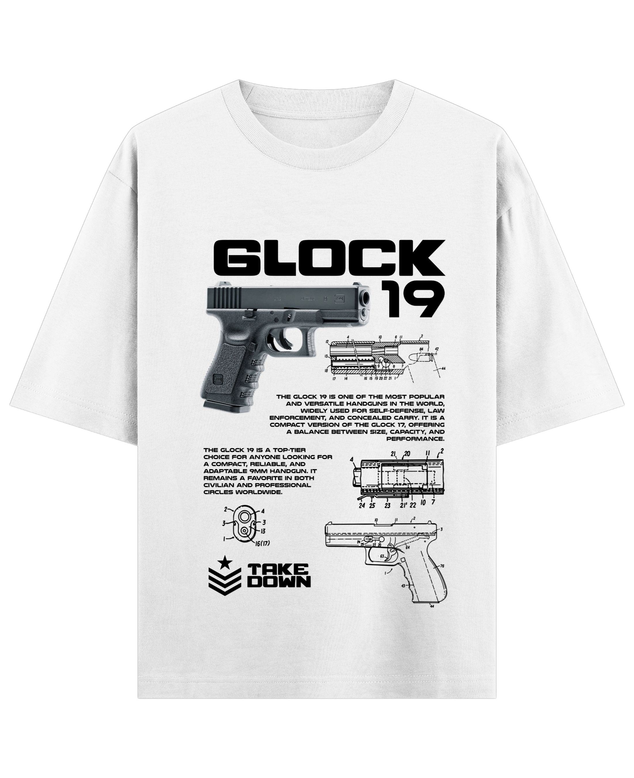 White Oversized T-shirt Front Design