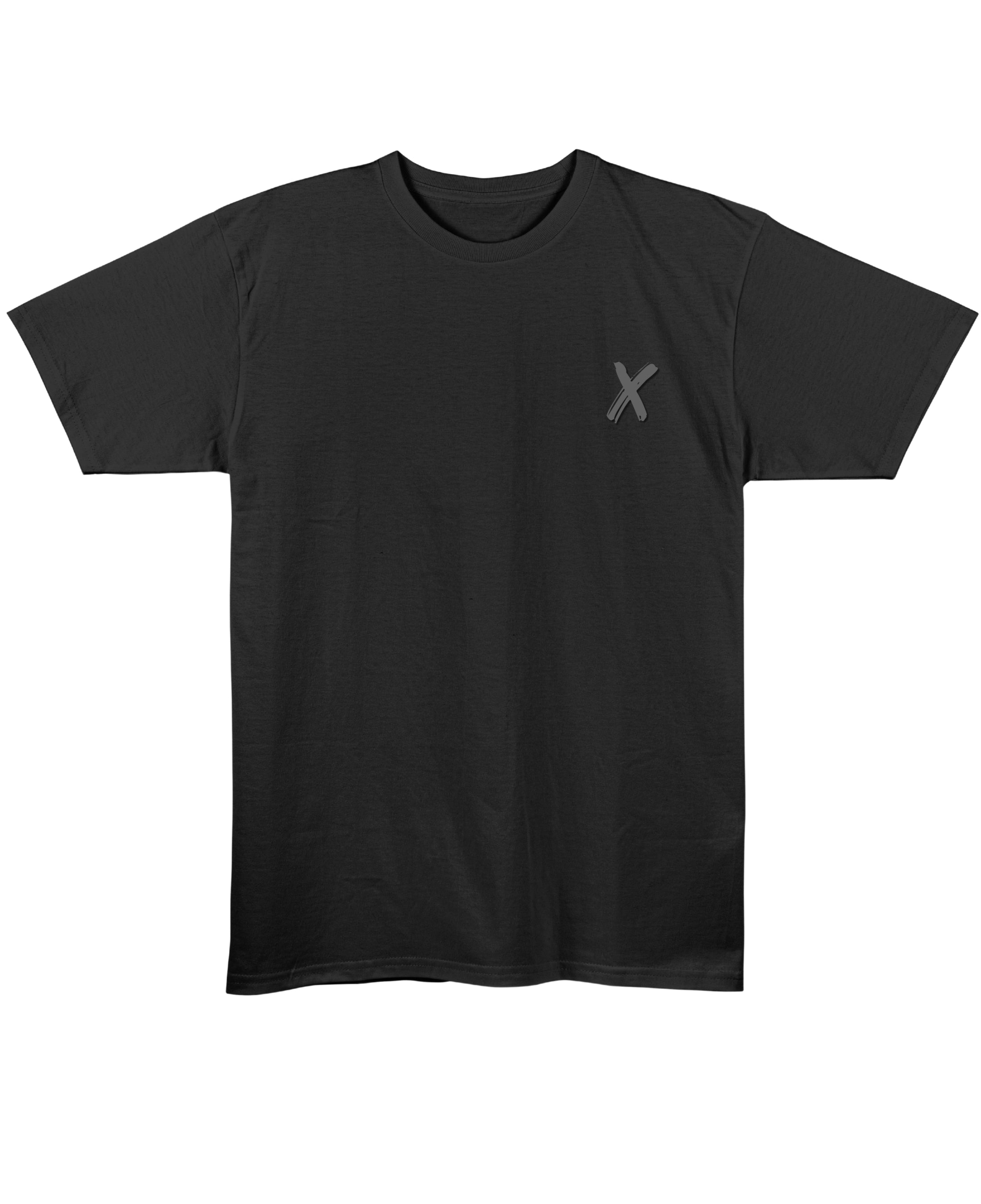 Black Regular Fit T-shirt Front Design