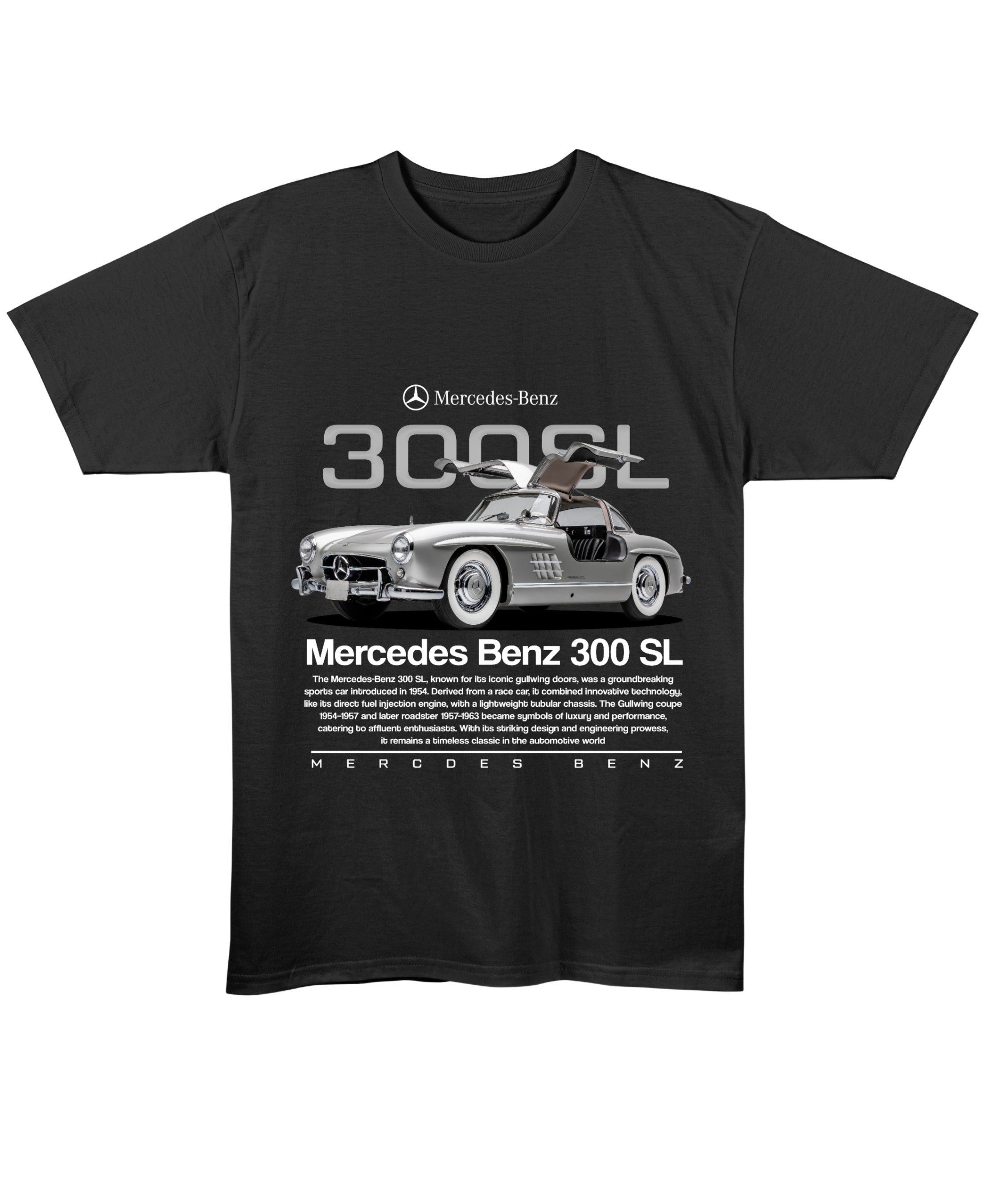 Black Regular Fit T-shirt Front Design