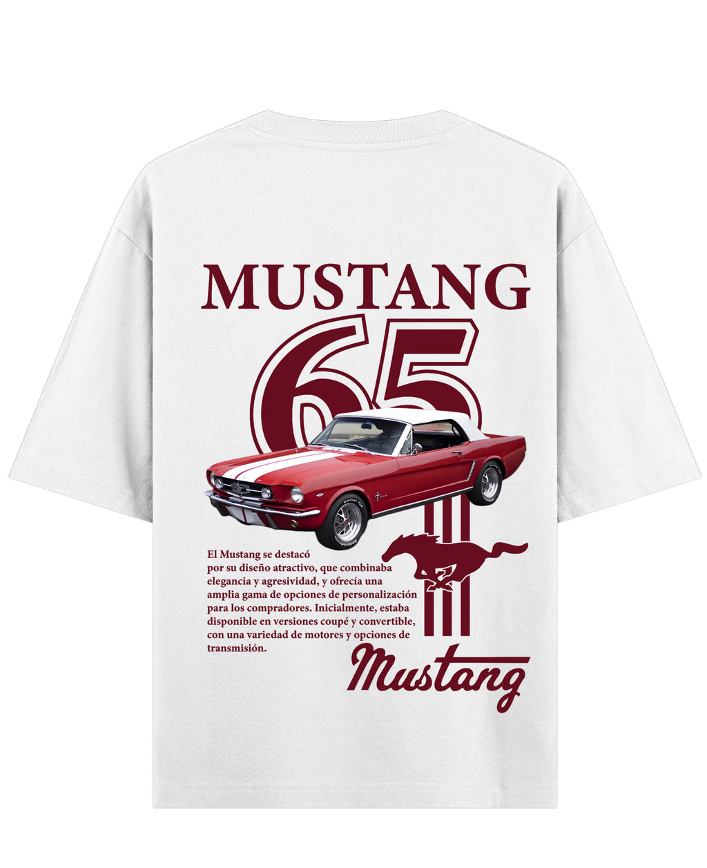 White Oversized T-shirt Back Design