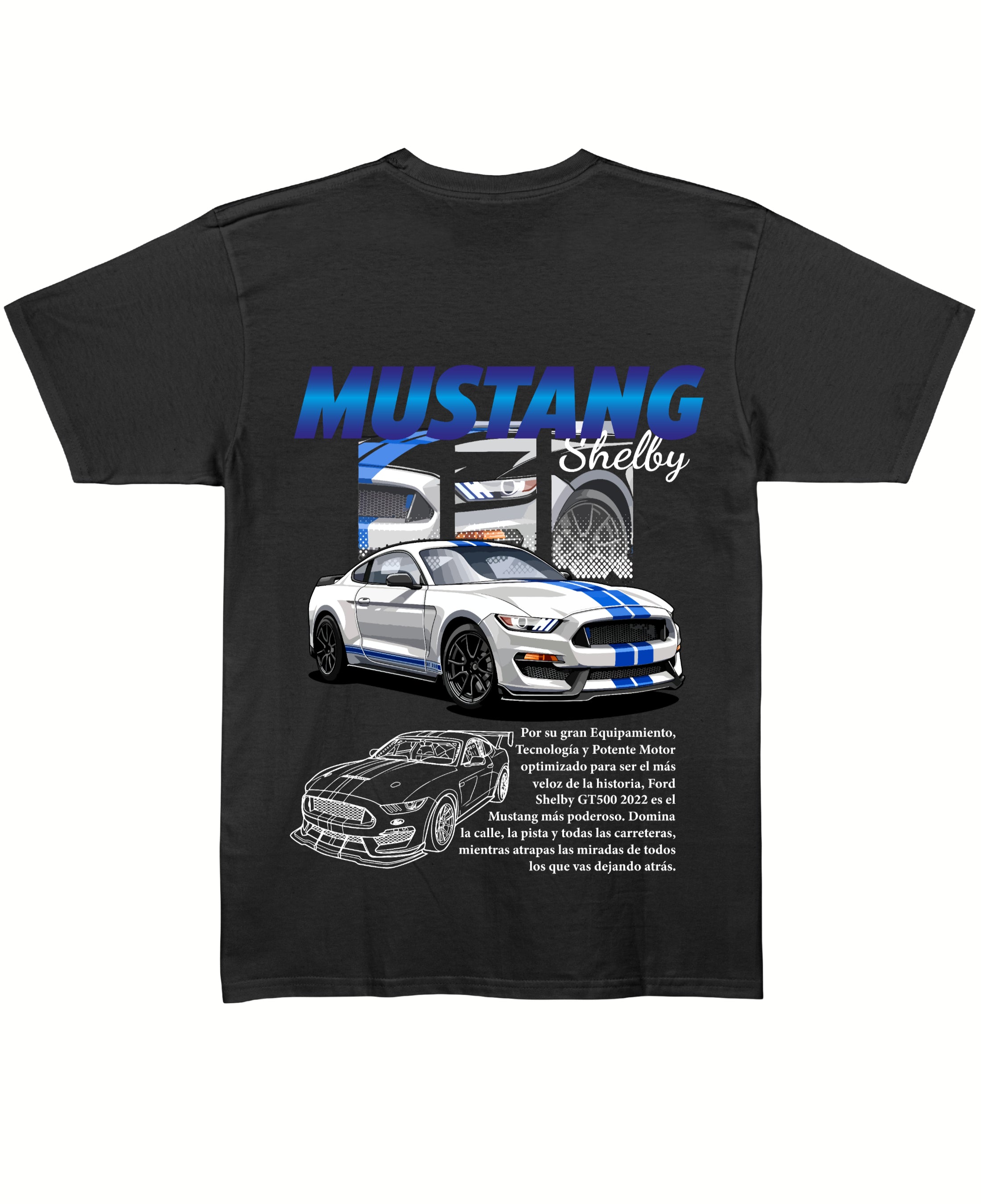 Black Regular Fit T-shirt Back Design