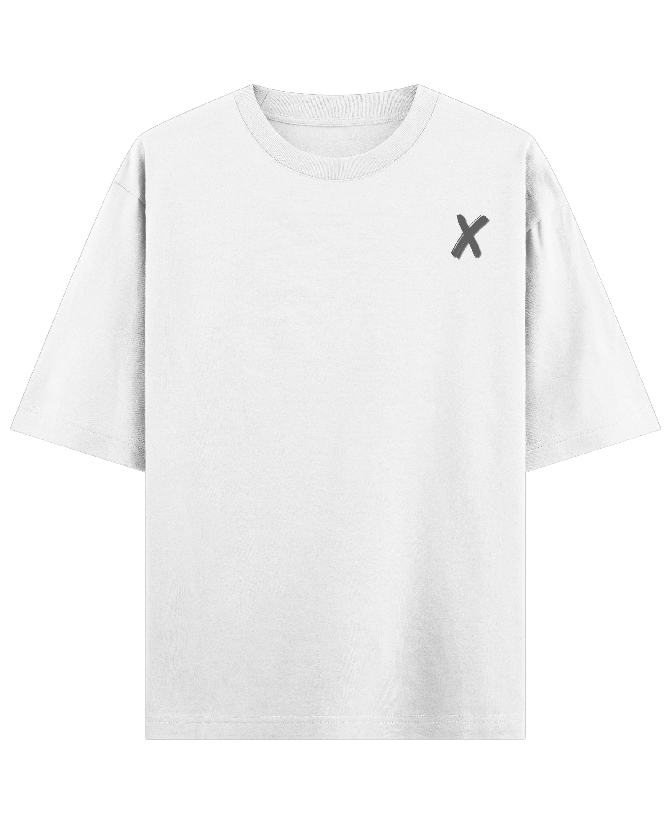 White Oversized T-shirt Front Design