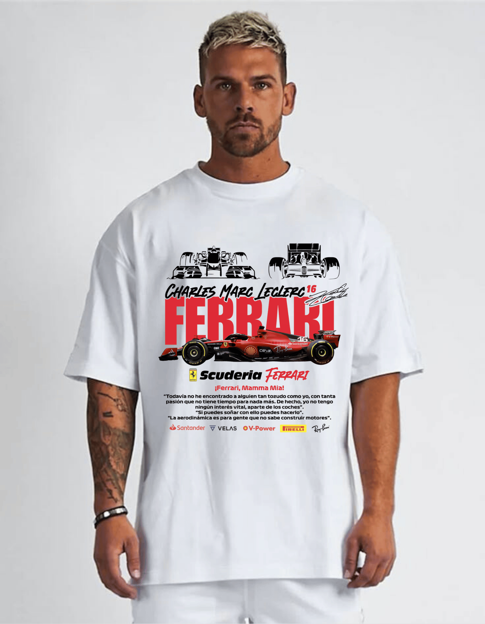FERRARI OVERSIZED T-SHIRT FOR MEN
