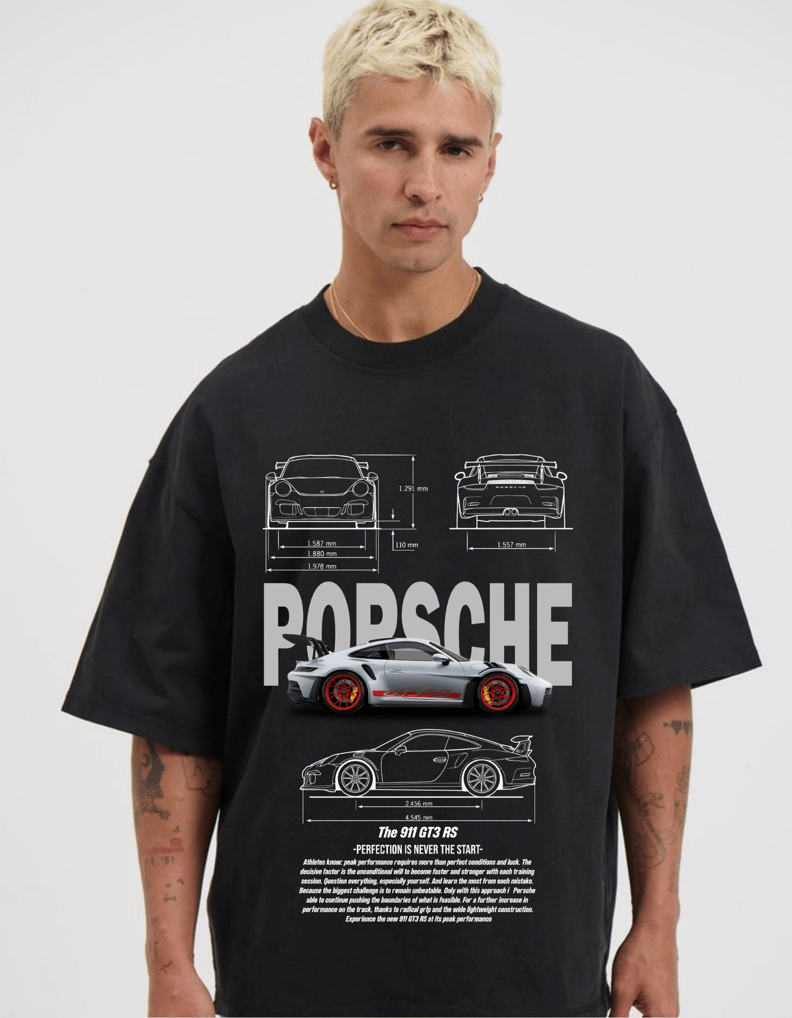 PORSCHE 911 OVERSIZED T-SHIRT FOR MEN