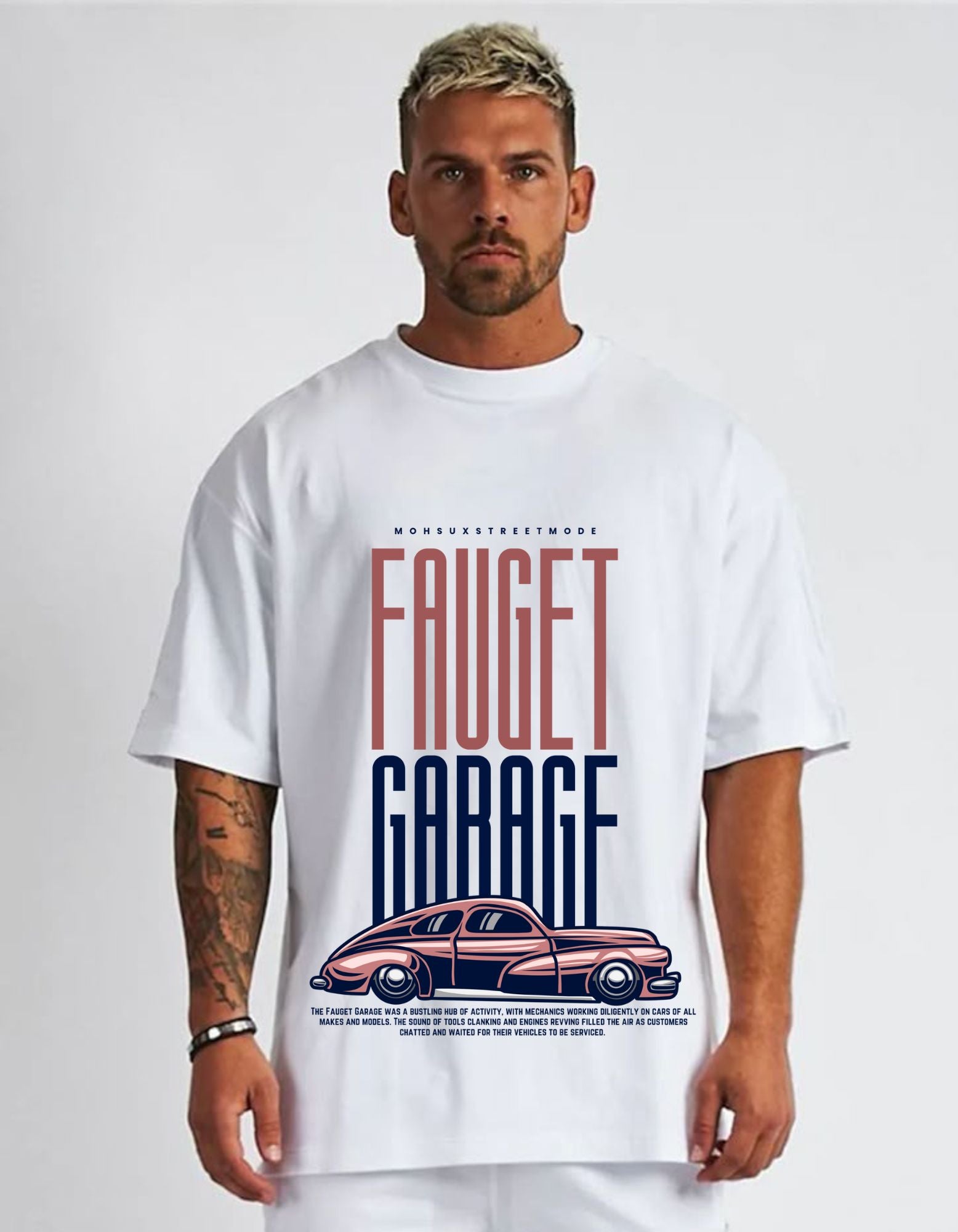 FAUGETGARAGE OVERSIZED T-SHIRT FOR MEN