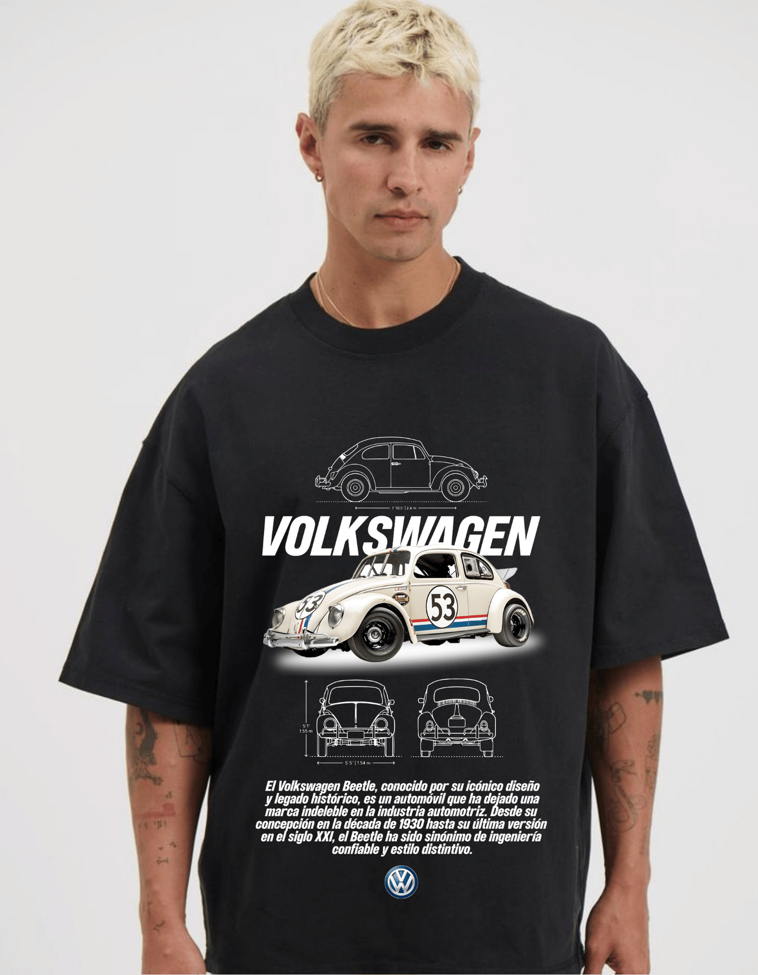 VOLKSWAGEN53 OVERSIZED T-SHIRT FOR MEN